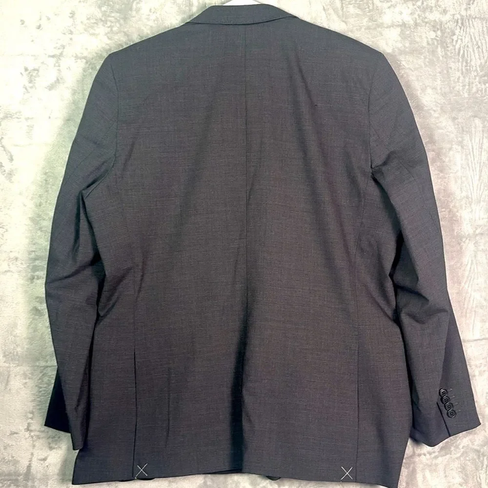 New Lands End Men’s Gray Wool Blend Medium Weight Blazer Size 44 Reg